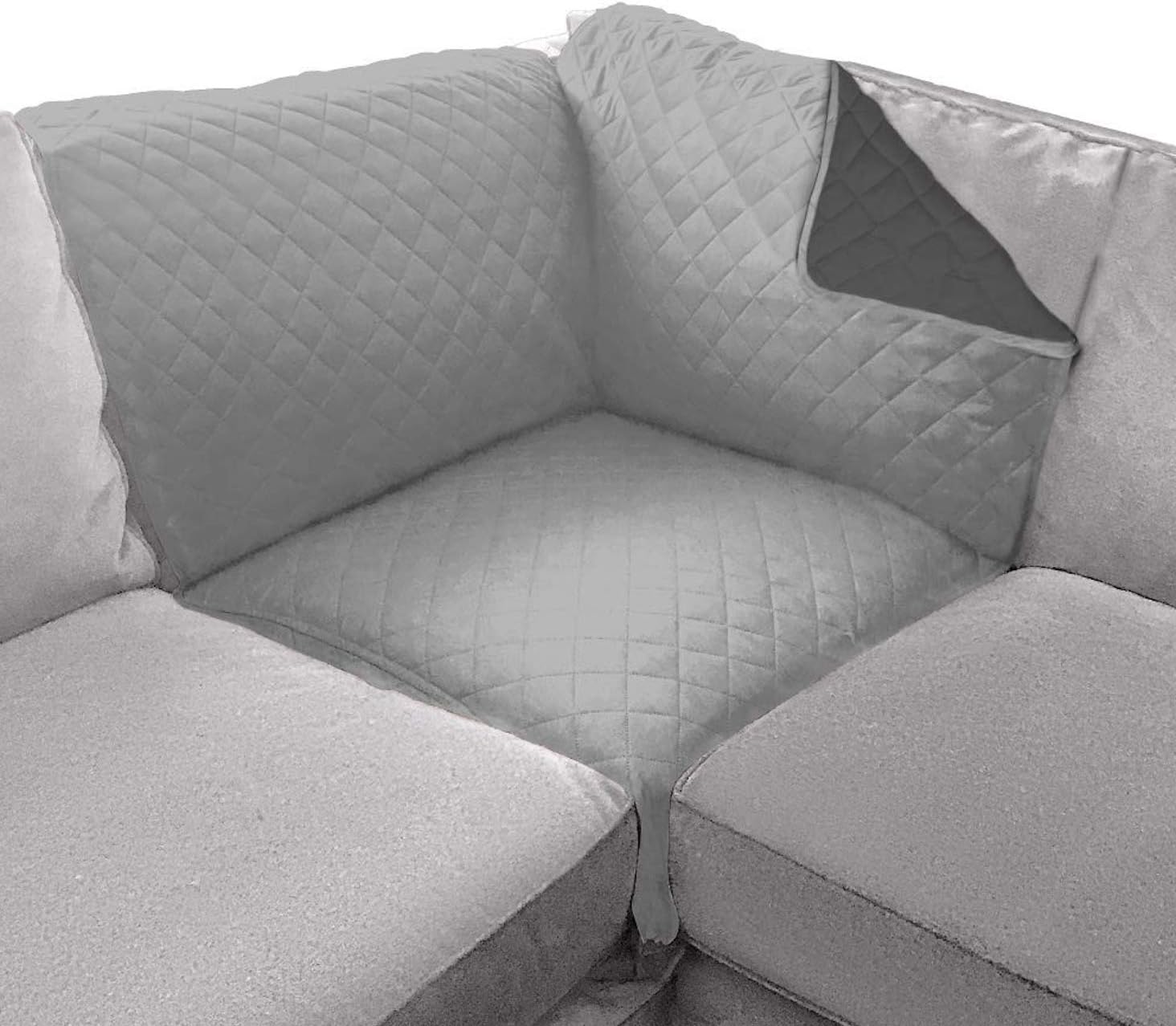 Sofa Shield Patented Sectional Couch Cover, Reversible Tear and Stain