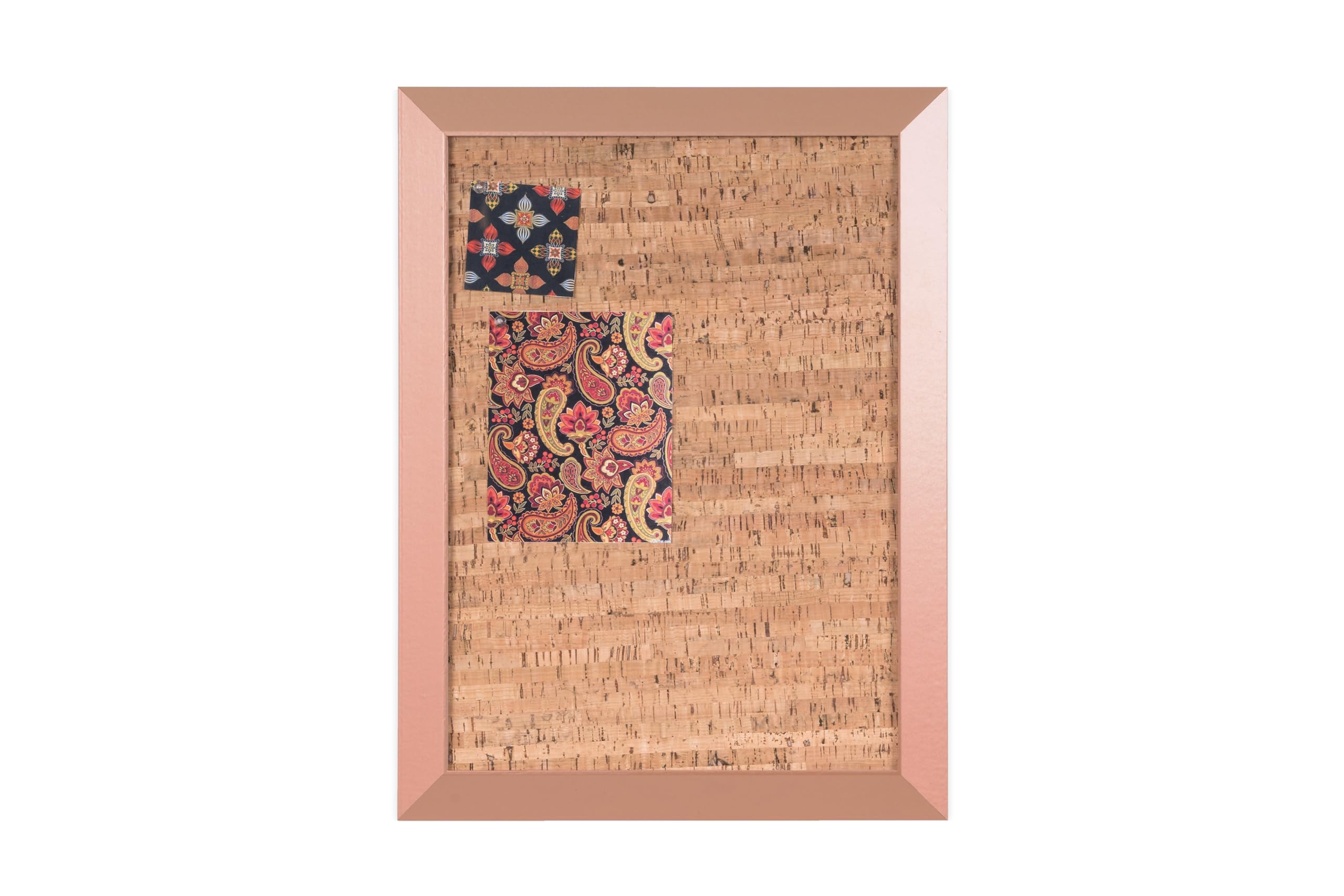 Bi-Office Kamashi tablica ostrzegawcza z korka, dekoracyjna, rama z MDF, kolor miedzi, 90 x 60 cm
