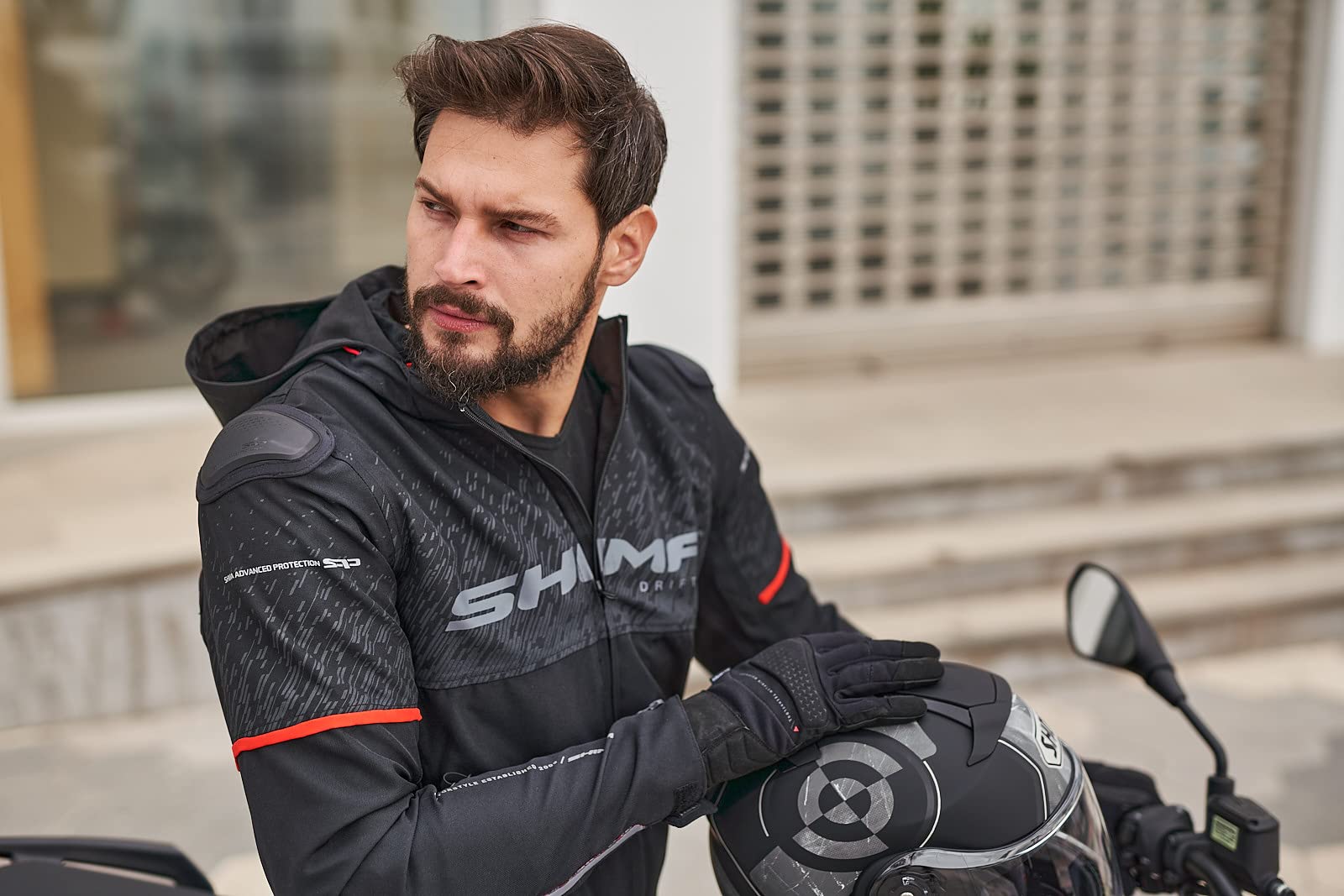 Męskie rękawice motocyklowe Shima AIR 2.0 - Wentylowane, letnie rękawice siateczkowe z ochroną stawów i palców, wzmocniona dłoń (czarne, L)
