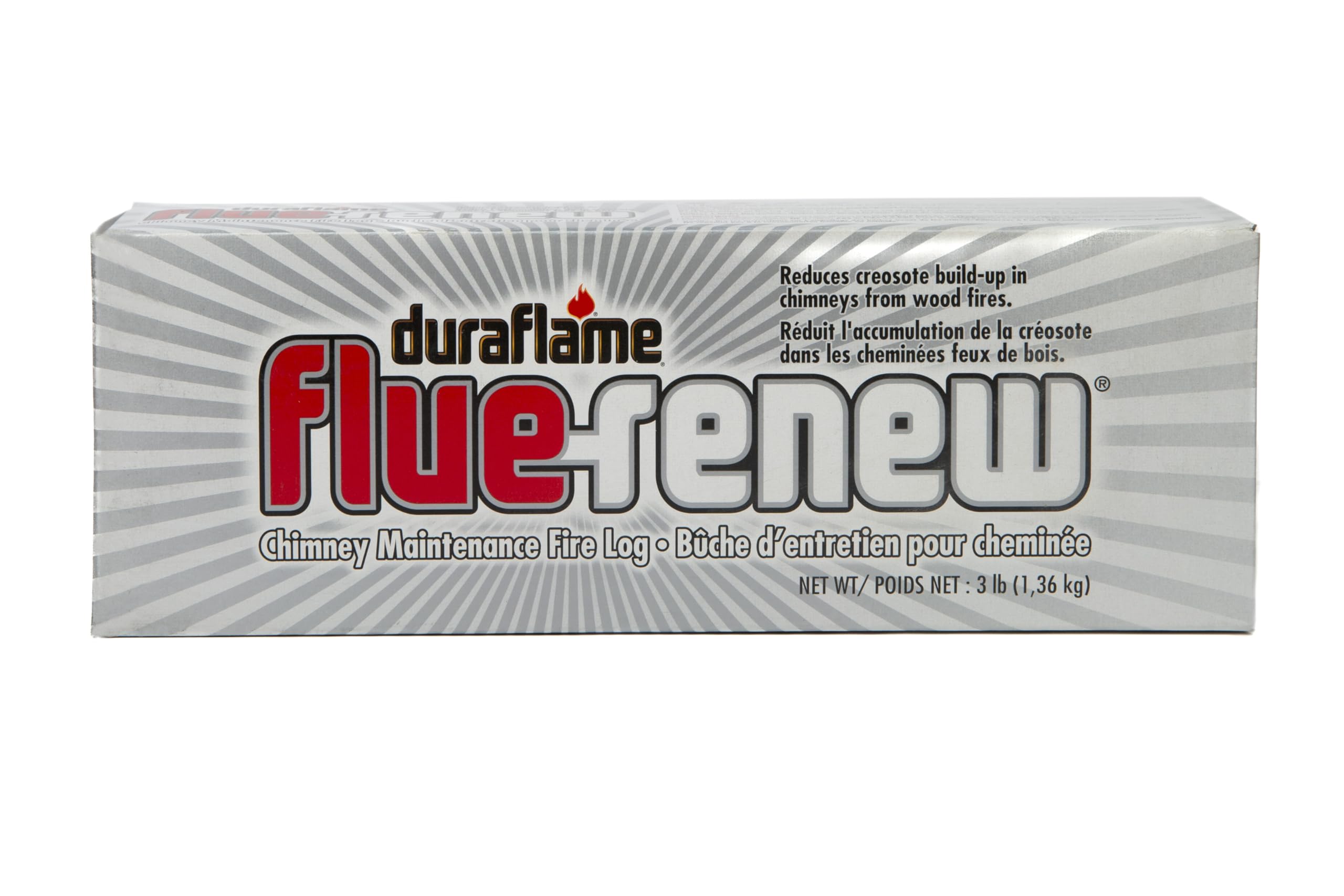 Duraflame 02903 - Flue Renew Firelog, 3 LB - Soot and Creosote Removing Log