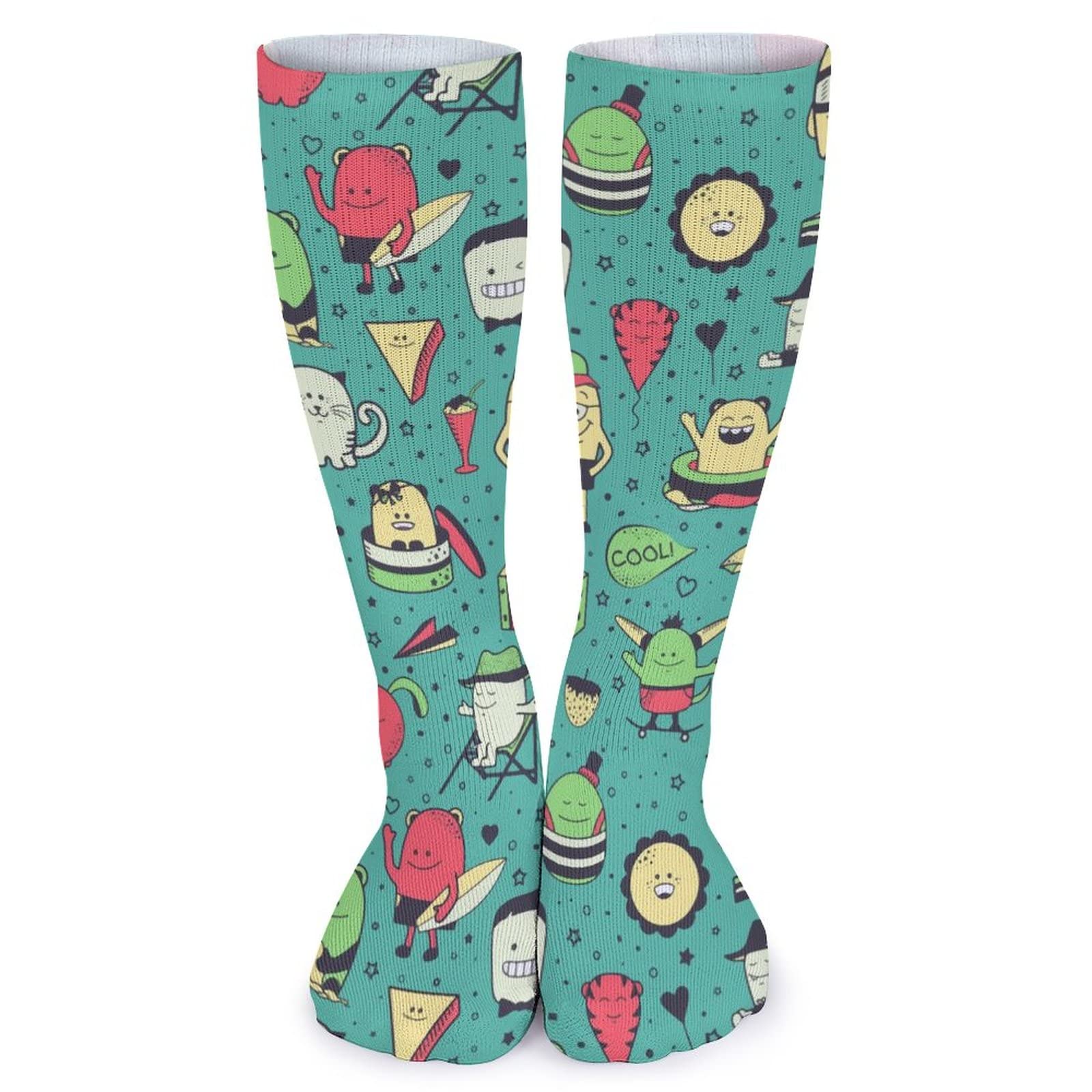 Amazon.co.jp: 靴下 面白い モンスター柄 キャラクター ソックス 5足