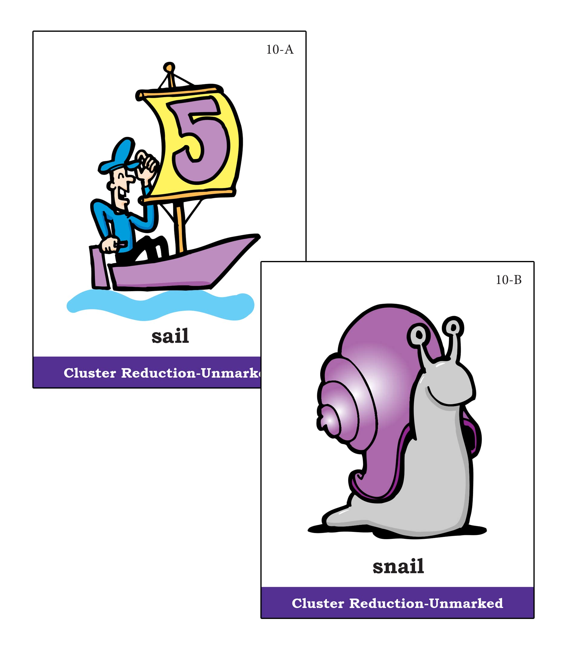 Super Duper Phonology Flash Cards - Cluster Reduction Minimal Pair Deck For Speech Therapy