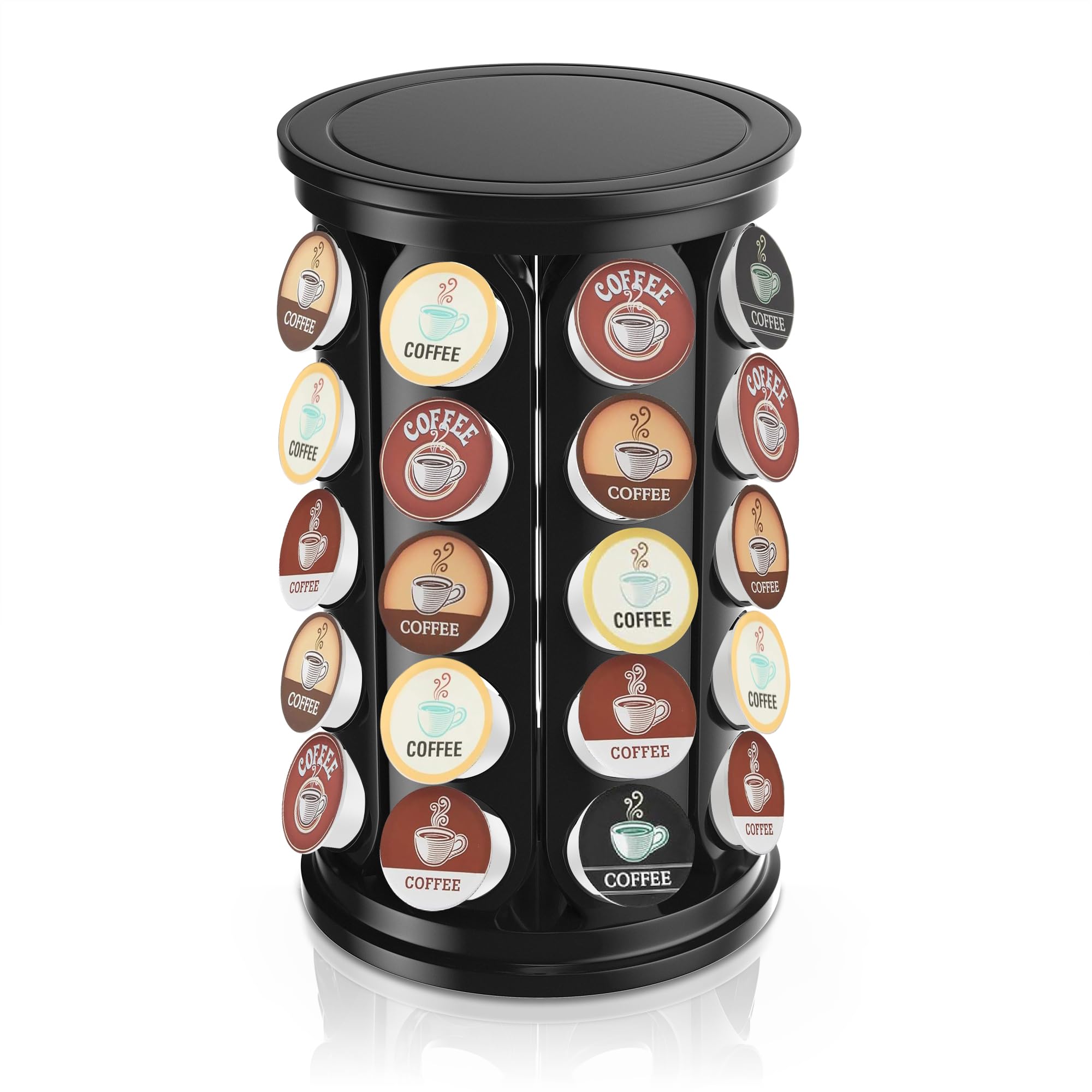 Locker.Ink | Elevate Your Coffee Station with These Essential Capsule Holders K Cup Holder Carousel (40‑Pod)