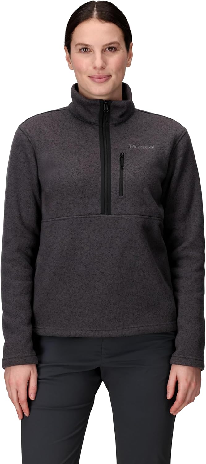 MARMOT Women's Drop Line 1/2 Zip Pullover Jacket - Lightweight, Breathable 100-Weight Sweater Fleece