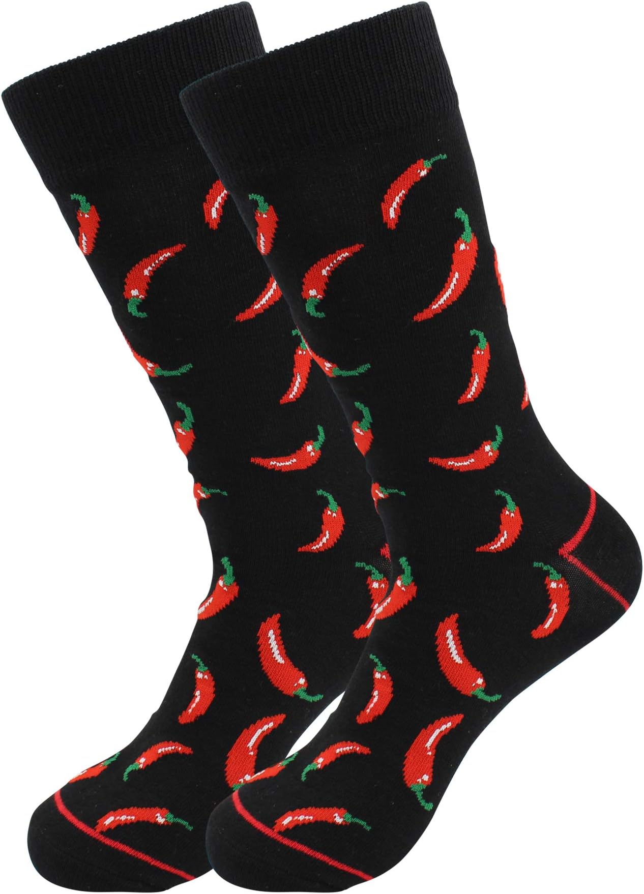 Fun Socks for Men and Women - Cozy Cotton Dress Socks with Colorful Designs - Cool, Casual, Seafood Patterned