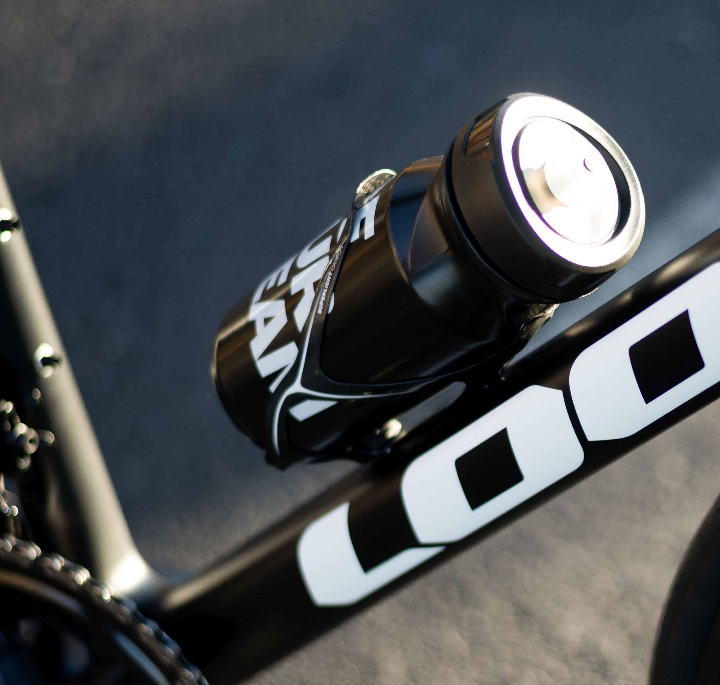 Super Light SL Bottle Cage Black/White Shiny