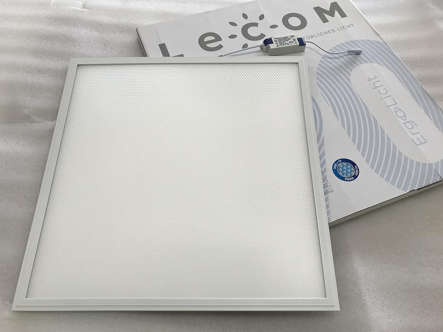 LECOM LED Rasterleuchte Neutralweiß UGR19 CRI90 3960lm Büro Arbeitsplatzleuchte