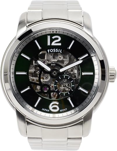 🚫 [CADUCADO] 🔥 Fossil Reloj Heritage para Hombre, Movimiento automático con Correa de Acero o Piel