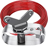 Vista 8 de Cable de cubierta para piscina, cable de 131 CW de 131 pies y cabrestante resistente para invierno, seguro sobre el suelo, cubierta de piscina