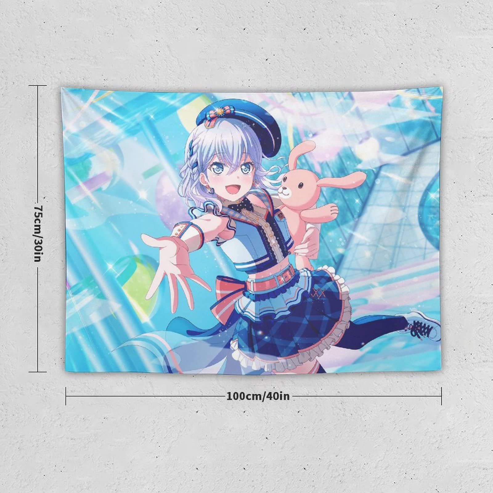 Amazon.co.jp: バンドリ！倉田 ましろ タペストリー かわいいアニメ柄