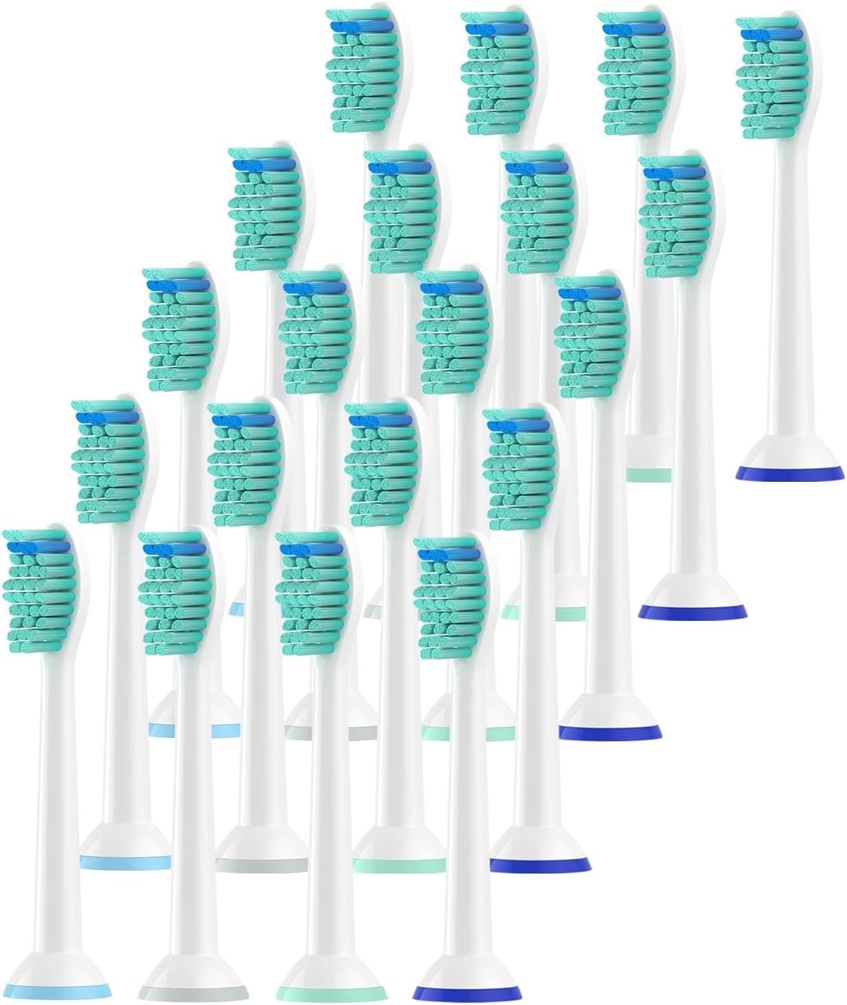 Compatible for Electric Toothbrush, Replacement Brush Nozzles with Soft Dupont Bristles(4pcs)