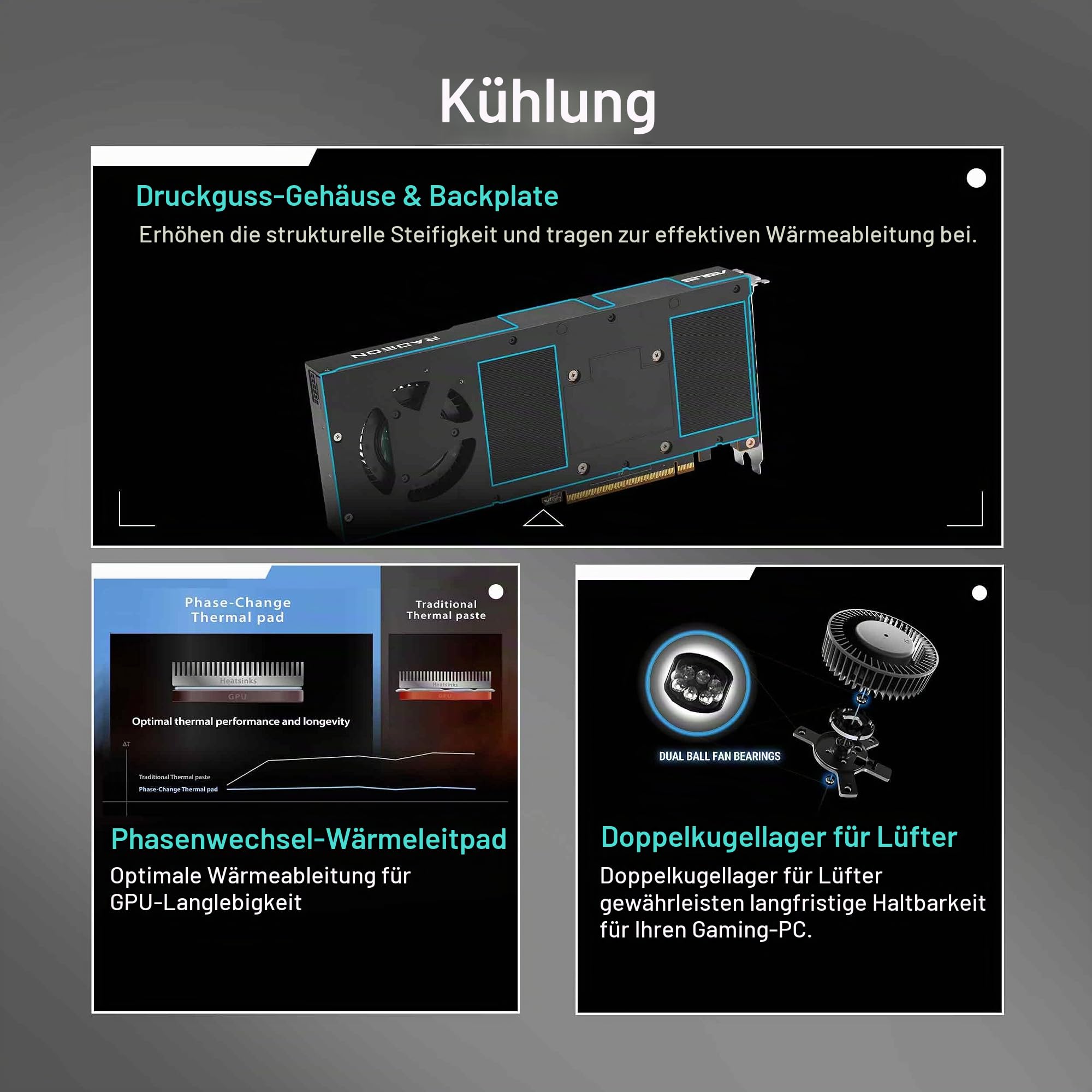 ASUS Turbo Radeon AI Pro R9700 ist für KI-gesteuerte Workflows und Extreme Zuverlässigkeit gebaut, mit RDNA 4-Architektur, 32 GB VRAM und robustem Thermo-Design