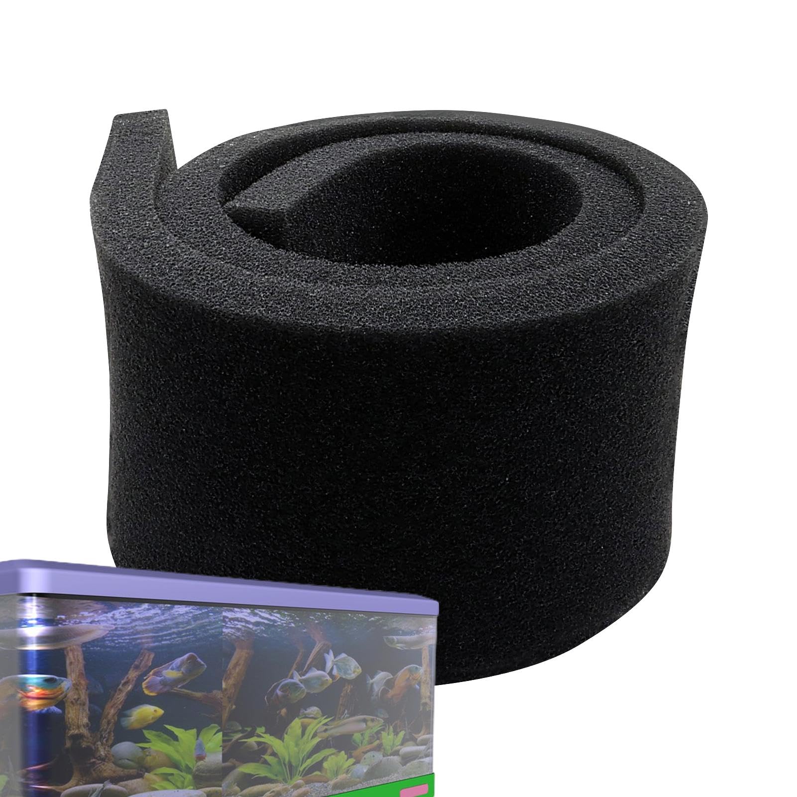 lyanny Aquarium Filter Sponge, Thick Aquarium Filter Media Roll Sponge Pad, Aquarium Filter Media Foam Cotton Cleaning Pad for Aquarium Fish Tanks