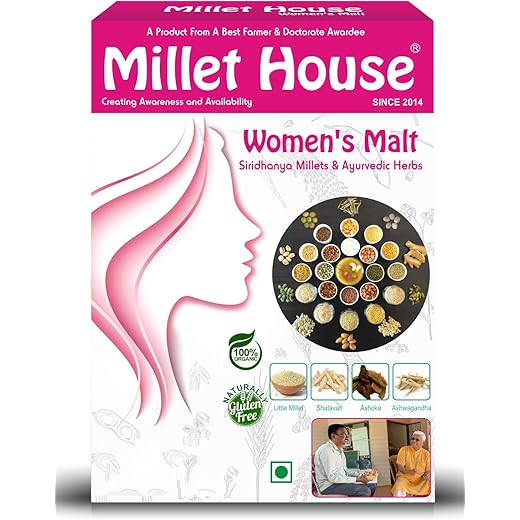 Millet House Womens Malt 400 Grams Sprouted Millets Ayurved