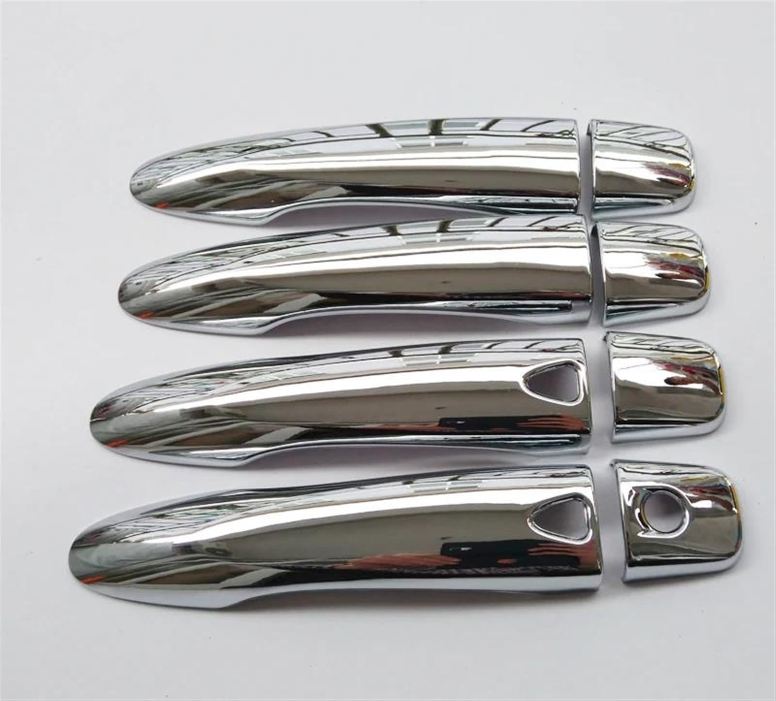 KJHOPY Overlay Car Styling Accessories Chrome Door Handle Covers Trim for Nissan for Qashqai J11 2014 2015-2019 Exterior Door Handle(Style4)