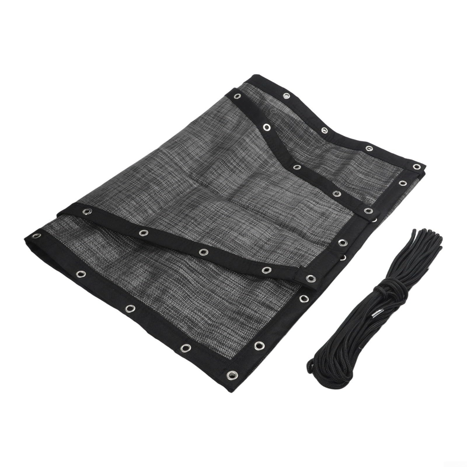 Swingchair, panno di ricambio per poltrona sospesa, panno di ricambio per sedia a dondolo sospesa, 64 x 197 x 23 cm, tessuto resistente, resistente alle intemperie e facile da installare (nero grigio