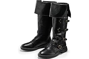 Swashbuckling Leather Pirate Boots: Embark on Epic Adventures