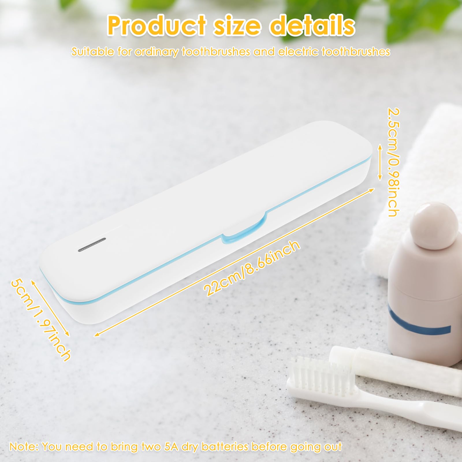 Portaspazzolino UV, disinfettante e sterilizzatore per famiglia/viaggi, regalo di compleanno per uomini