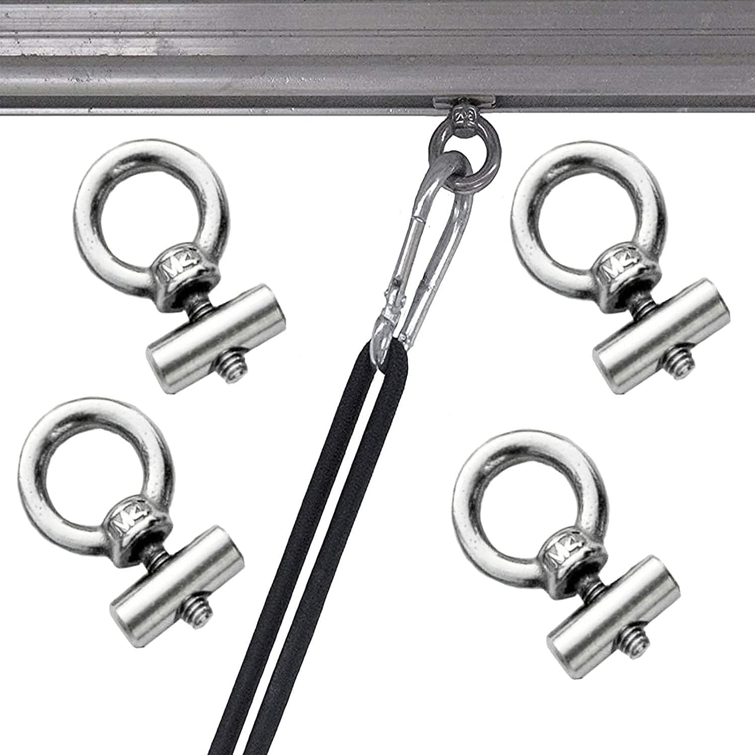 4Pcs Awning Rail Stoppers 6mm for Caravan Motorhome Campervan Camping Tent Equipment Awnings Accessories, 304 Stainless Steel