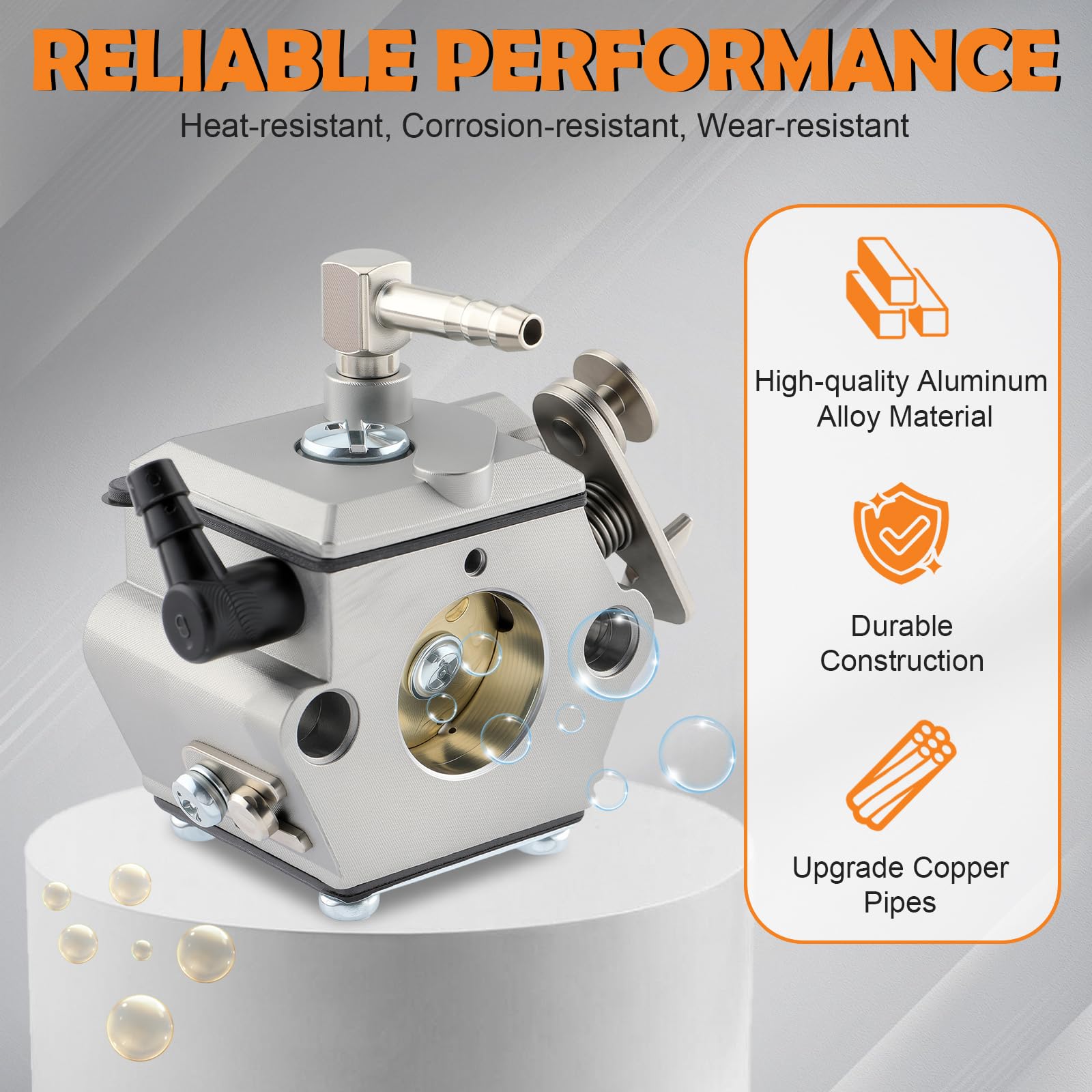 AISEN Carburateur + Bougie + Filtre à Air Compatible Stihl 028 028AV 028 Super - Kit Complet Walbro WT-16B Tillotson HU-40D