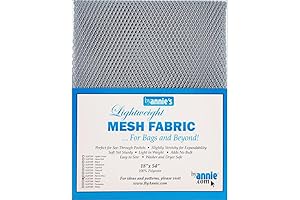 Annie Mesh Fabric Pewter LTWT 18" x 54"