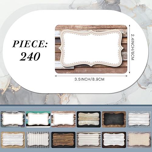 Vista 34 de Containlol 240 etiquetas autoadhesivas para nombre, etiquetas adhesivas de Halloween para regalos de fiesta de Halloween, envoltura de regalos