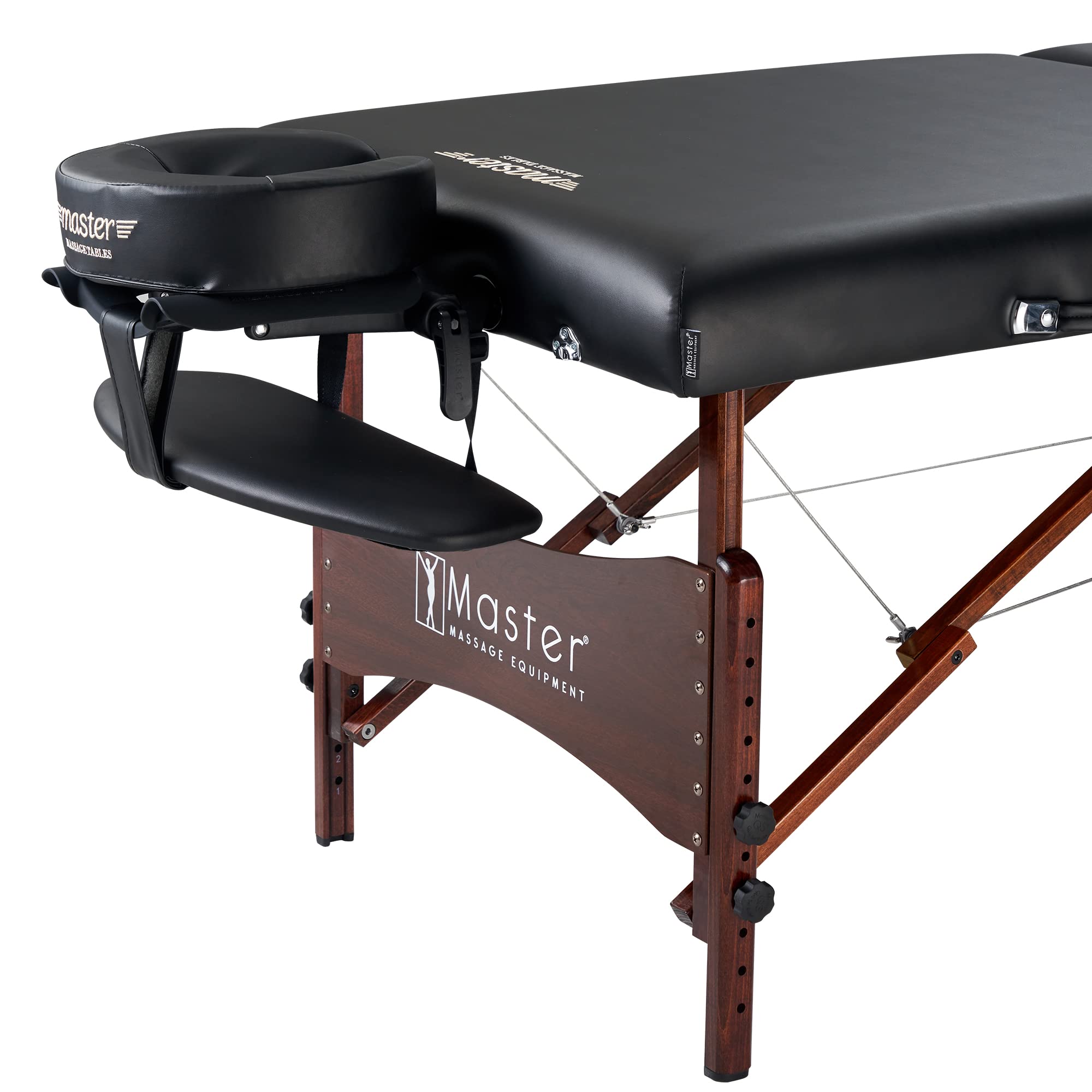 Master Massage 71cm Newport Mobil tragbar Massageliege Massagebett Massagebank Kosmetikliege America Brand-Schwarz