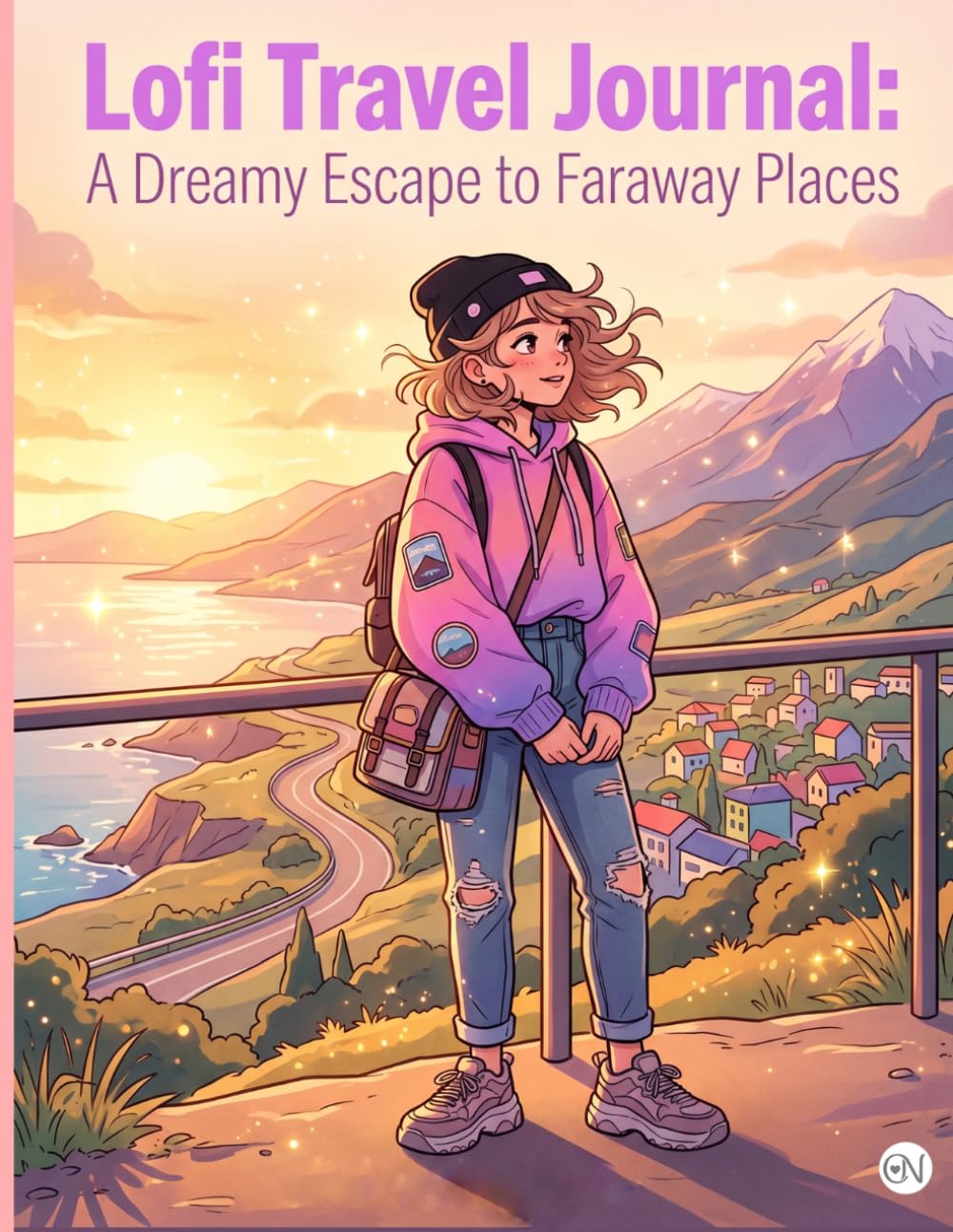 Lofi Travel Journal: A Dreamy Escape to Faraway Places: A Cozy Anime Coloring Book and Journal with Dedicated Notes Sections for Adults and Teens