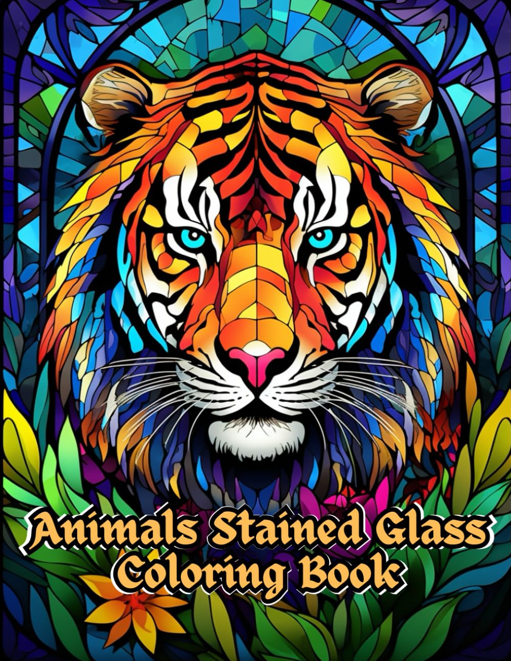 Animals Stained Glass Coloring Book for Adult and Teens: Intricate Designs for Relaxation and Art (Coloring Book for Mindfulness): Animals Stained ... Calming Collection of Nature-inspired Designs