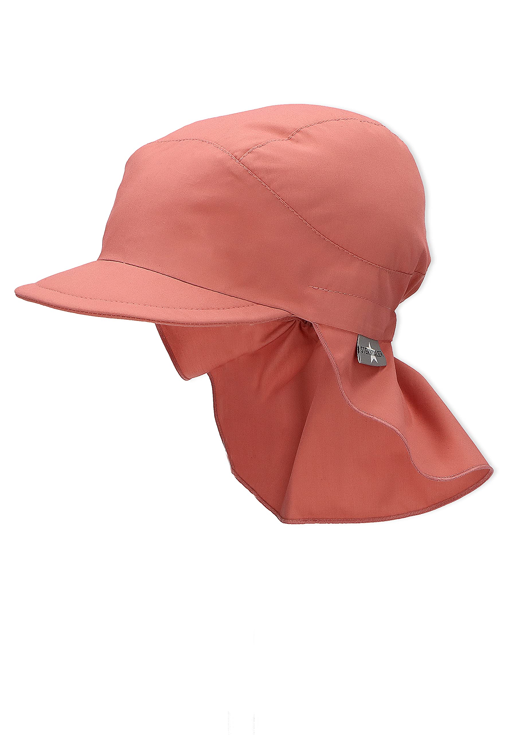 Sterntaler Schirmmütze Nacken Basic - Unisex Baby- und Kinder Mütze mit Nackenschutz Ohrenklappen und Bindeband - UV-Schutz 50+ Hut aus Popeline (Bio) - Sommer Kopfbedeckung - eisgrün - Eisgrün