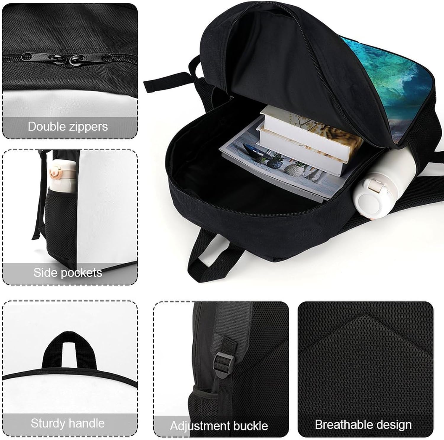 Antelope Canyon Mountain Laptop Backpack for Men Women 17 Inch Shoulder Bag Travel Daypack