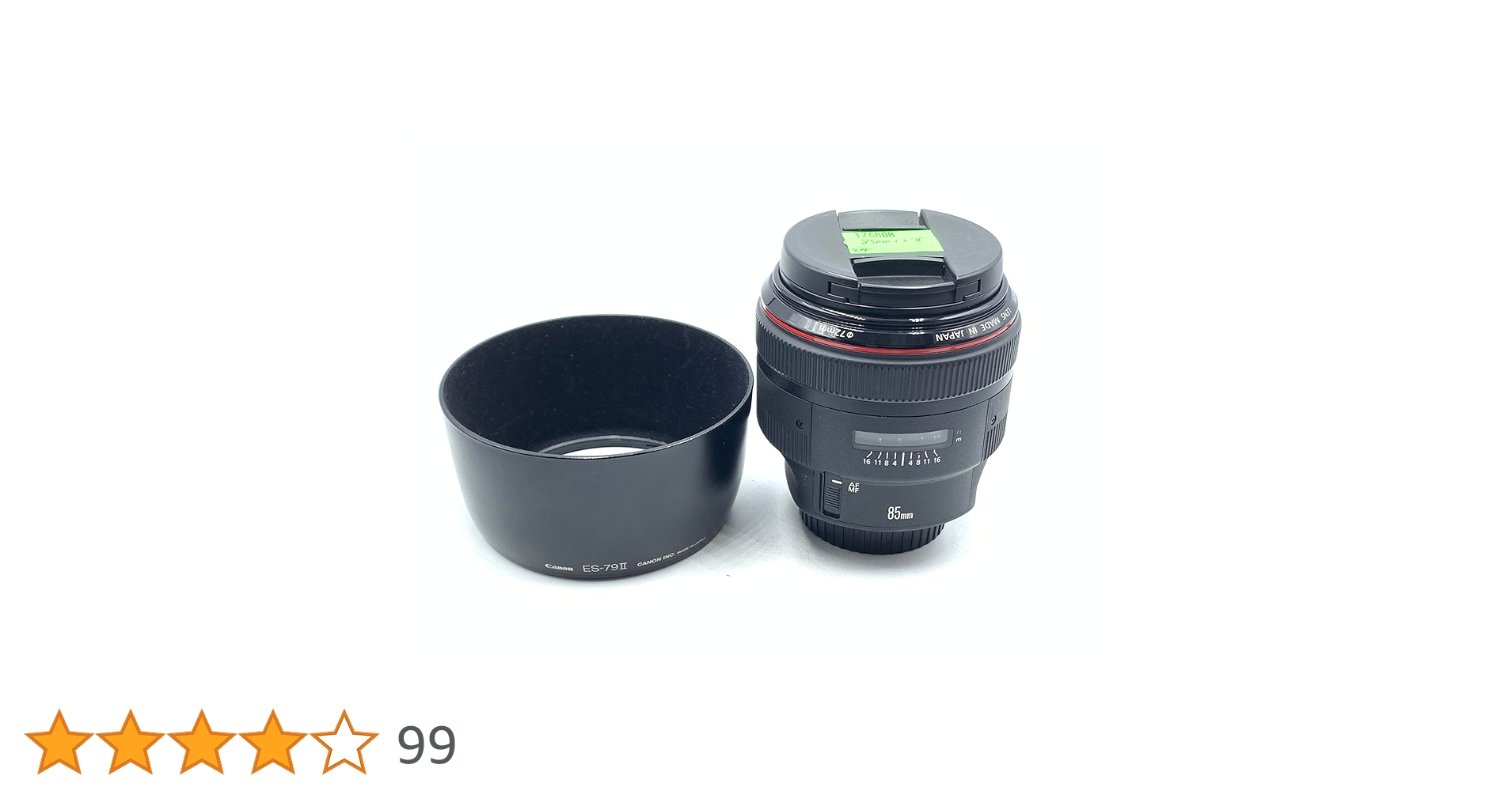 【Canon】EF 85mm F1.2 L II USM キャノン キヤノン Canon Obiettivo EF 85 mm F1.2 L Ii USM [Versione EU] : Canon