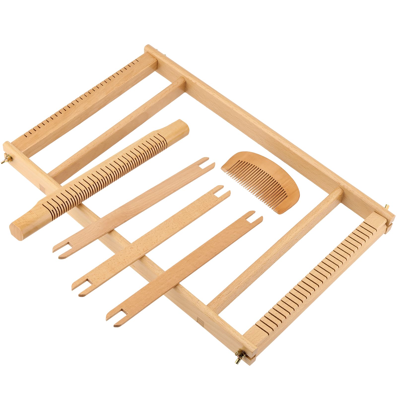 UNGFEI Kit di telaio in legno da 38 x 28 cm, telaio per tessitura, kit fai da te in legno per adulti principianti progetti realizzati a mano