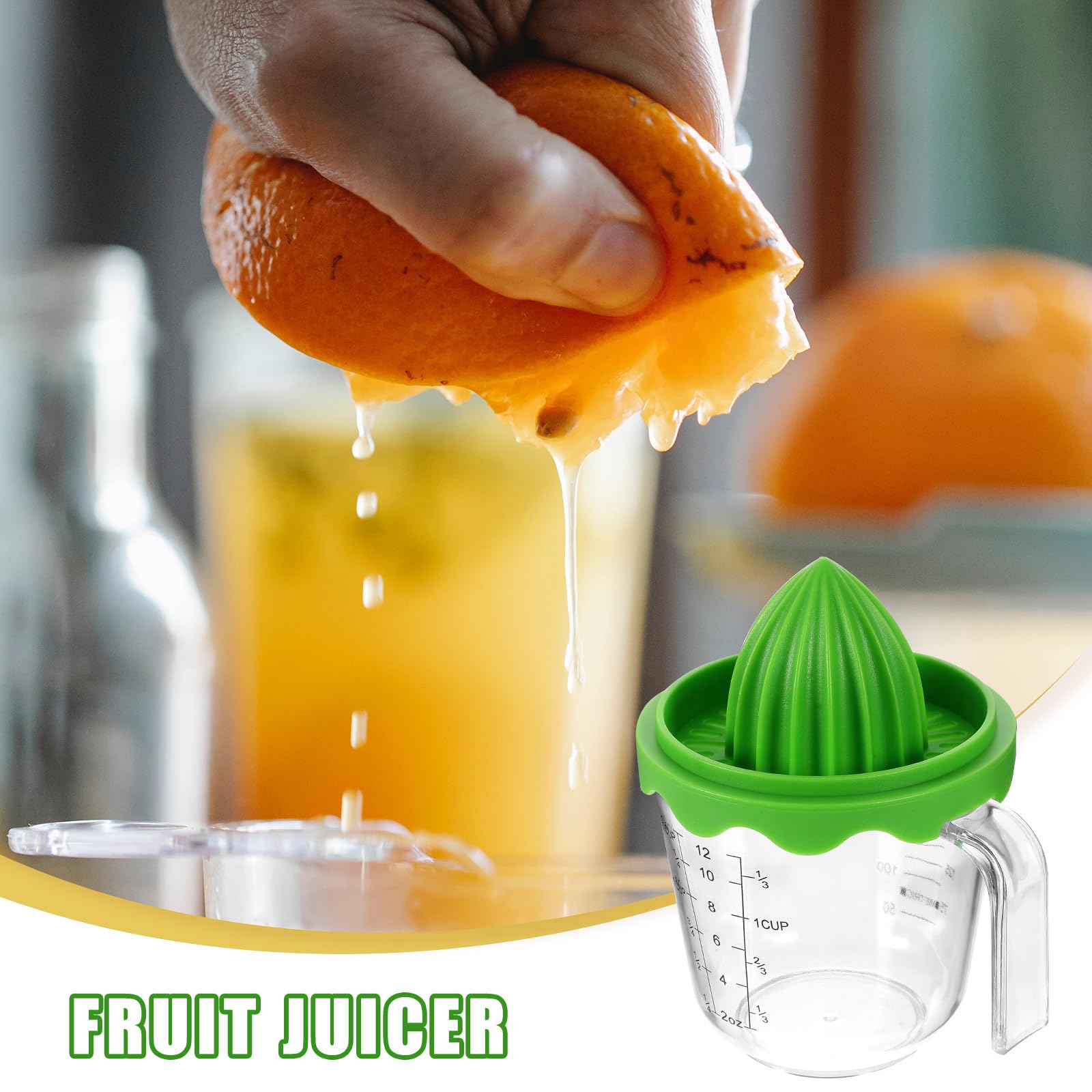 Garneck Manual Citrus Juicer With 12 Oz Cup - Hand Squeezer For Lemons, Limes & Oranges, Portable For Kitchen & Travel - View #3