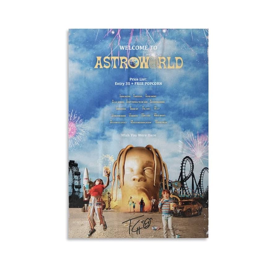 アート 絵 ポスター トラヴィス・スコット ウィズ・カリファ エミネム 展示品 アート 絵 ポスター トラヴィス・スコット ウィズ・カリファ