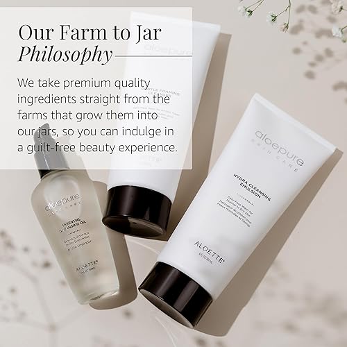 Miniatura 5 de Aloette 8040128 - Limpiador facial hidratante, limpiador facial exfoliante para mujeres y hombres, limpiador facial para piel seca y piel sensible,