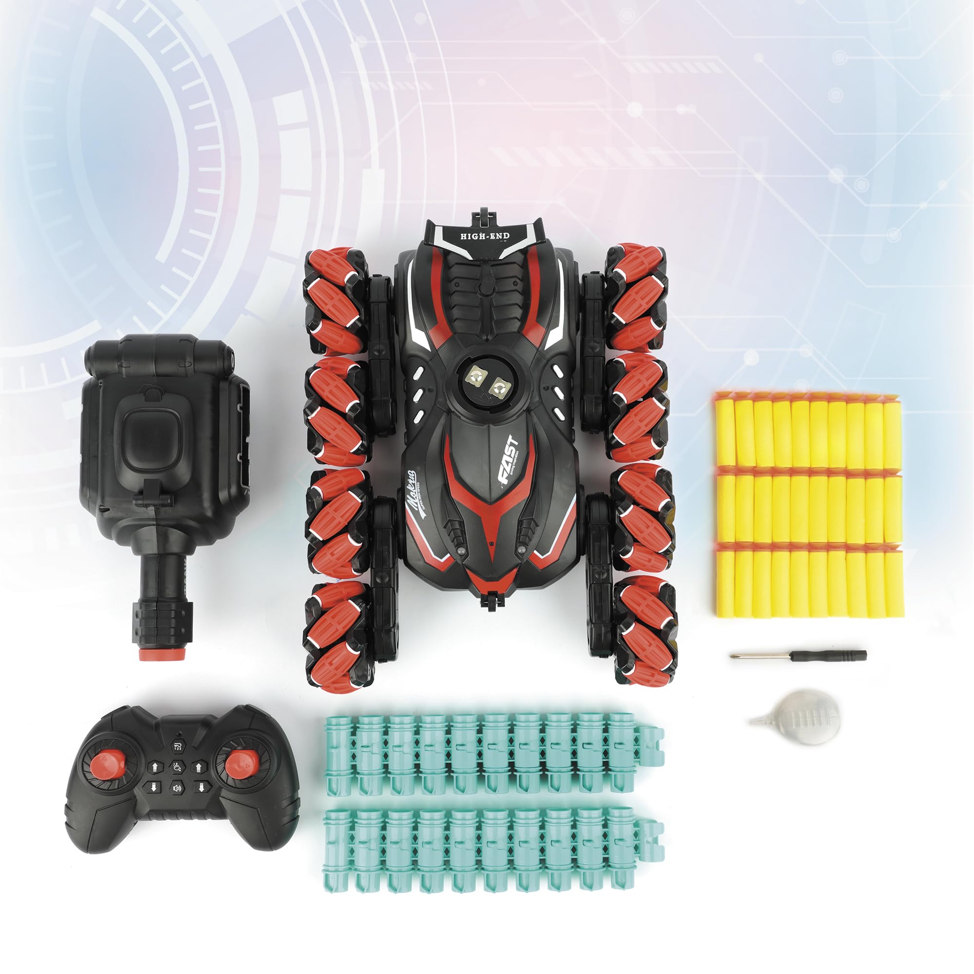 Dart Nerf Gun Remote Control Car Nerf Robot RC Dart Shooting Tank