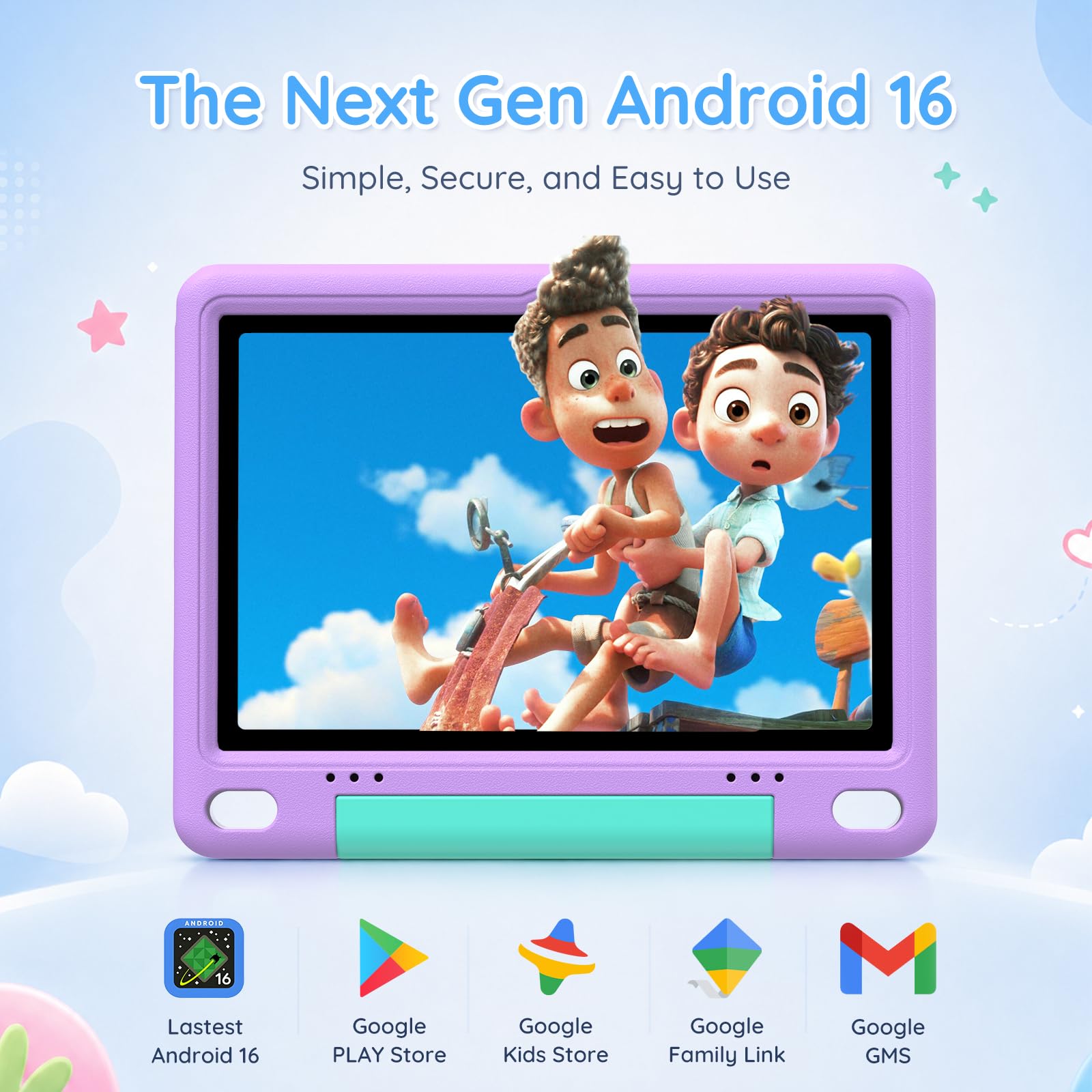 Amazon.co.jp: キッズタブレット 10インチ、Android 16 タブレット
