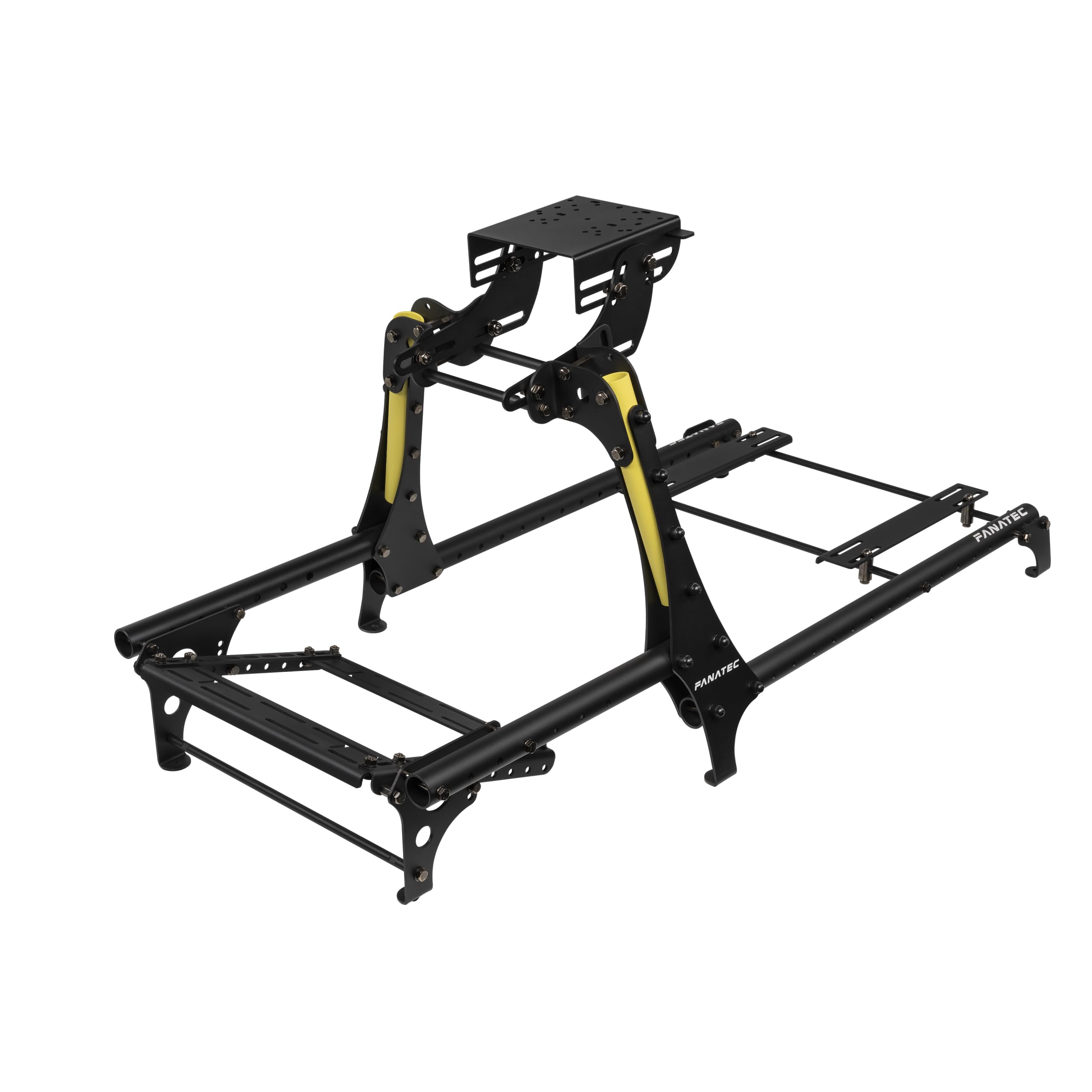 Photo 1 of Fanatec Sim Racing CSL Cockpit V1.5 – Strong and Lightweight, Steel-Reinforced Aluminum Frame, Universal Wheelbase Mounting Bracket, GT Driving Position, Easy Assembly – Black