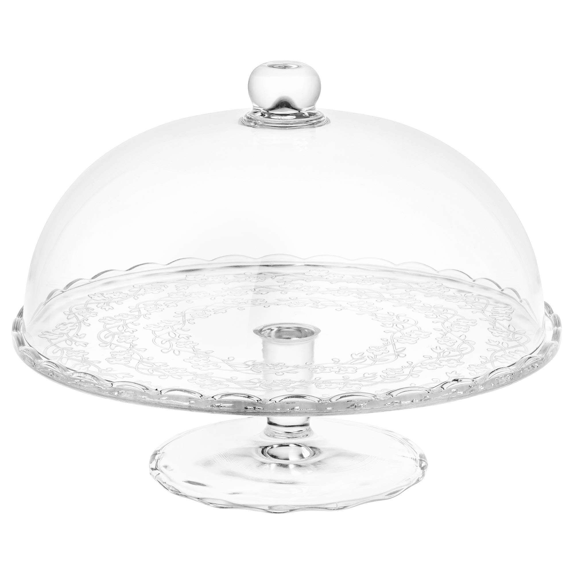 ARV BRÖLLOP alzata con coperchio, 29 cm, vetro trasparente