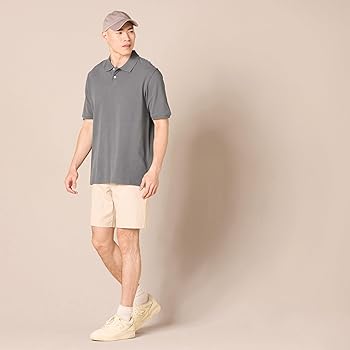 Amazon Essentials ホワイト ポロシャツ　Mサイズ　メンズ Amazon.co.jp: [Amazon Essentials] ポロシャツ コットンピケ