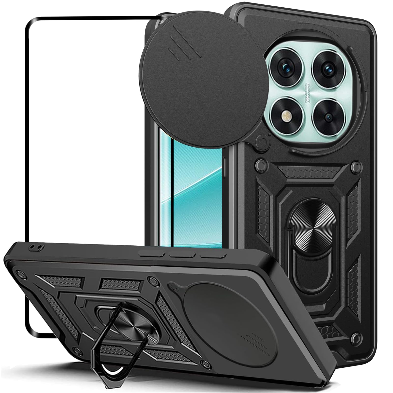 Custodia Per Xiaomi Redmi Note 8 2021 + Vetro Temperato - Cover Sottile In Silicone Morbido Nero, Antiurto, Con Pellicola 9H - 4
