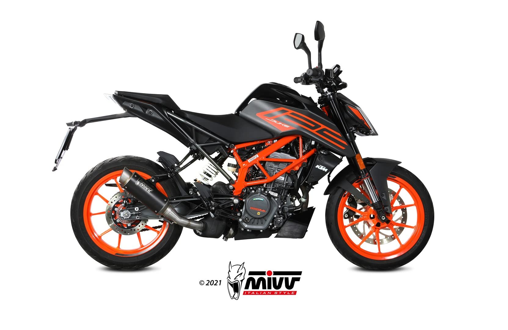 Scarico Mivv SLIP-ON GPpro BLACK Compatibile con KTM 125 DUKE 2021 > Euro5