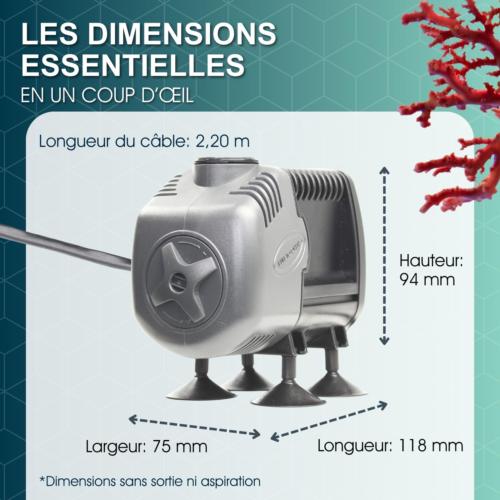 TUNZE Rückförderpumpe Silence I Energieeffiziente Aquarienpumpe für Meer- und Süßwasseraquarien I leise & kraftvolle Aquarium Pumpe mit geringem Energieverbrauch I Hochwertige Universalpumpe