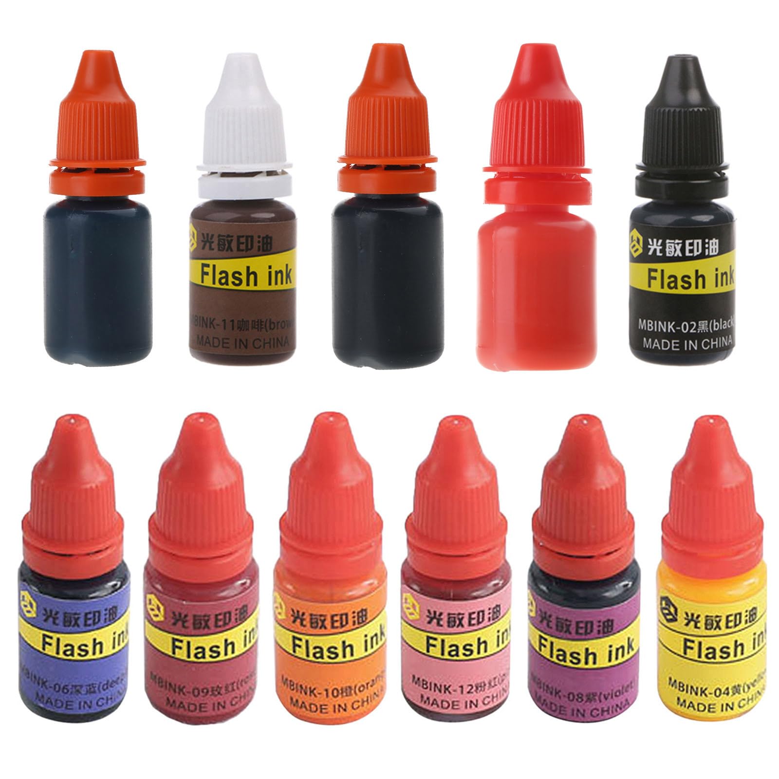 Amazon.com: JKPOWER 10 毫升閃光補充墨水,適用於光敏性密封印章油壓機DIY 辦公用品補充墨水紅色: 辦公用品