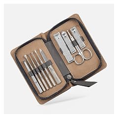 Manicure Set Nail Clippers Adult Nail Care Tools Manicure Set 10 in 1 Stainless Steel Professional Grooming Kit