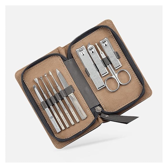 Manicure Set Nail Clippers Adult Nail Care Tools Manicure Set 10 in 1 Stainless Steel Professional Grooming Kit