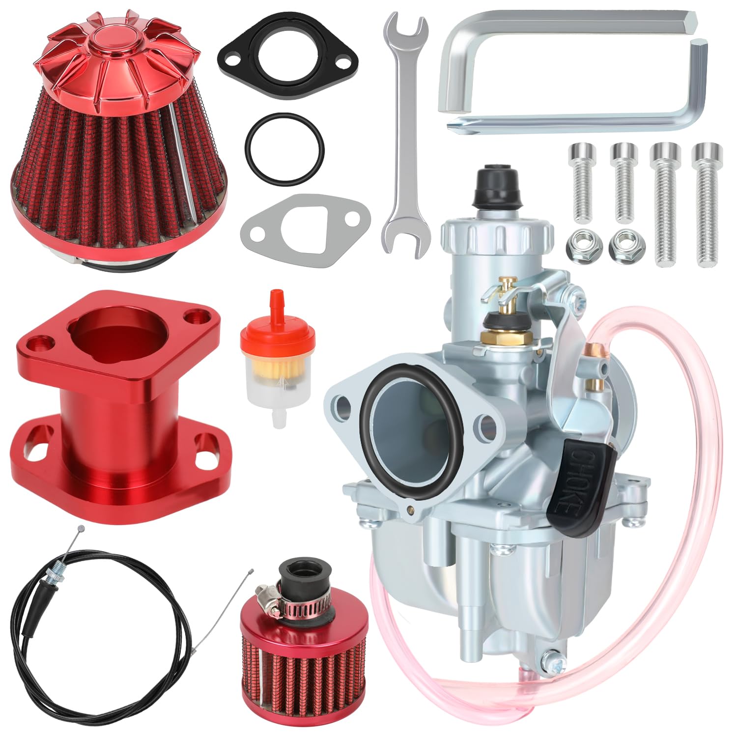 ふふ Amazon.com: YOXUFA VM22 Carburetor Kit 212cc Carb