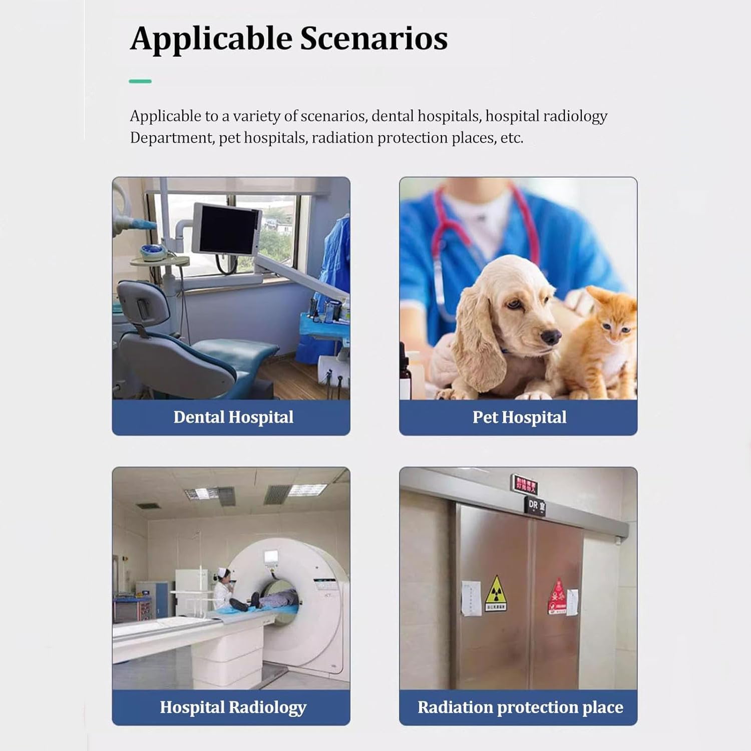 esmen Blei-Röntgenweste 0,35/0,5 mmPb Sling Lead Schürze, Röntgenschutzschürze für Erwachsene, Röntgenschutzschürze für Zahnmedizin, Tierkliniken, Krankenhäuser Röntgenschutz