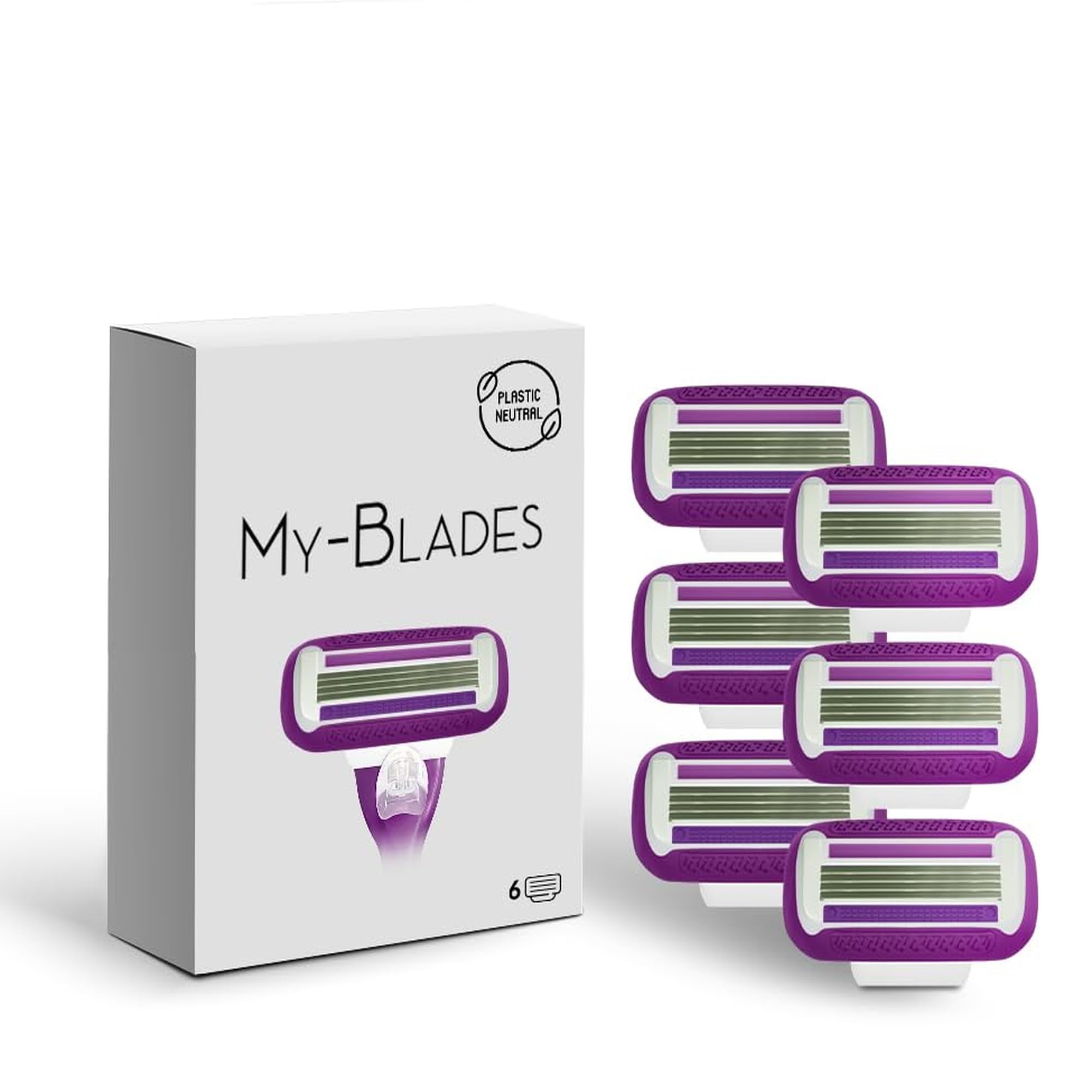 My-Blades Rasierklingen Rasierklingen kompatibel mit Gillette Venus, Plastikneutral Swirl und Smoot